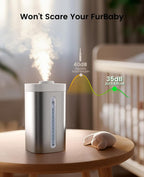 Jack & Rose Humidificador de acero inoxidable, fácil de limpiar, apto para lavavajillas, humidificadores de niebla fría para dormitorio
