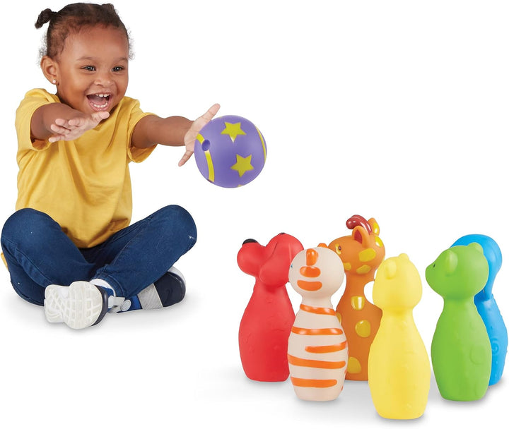 Melissa &amp; Doug K's, juego de los amigos del boliche, 6 pine...