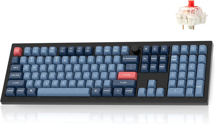 Keychron V6 Max Teclado Mecánico Inalámbrico Personalizable, 2.4 GH...