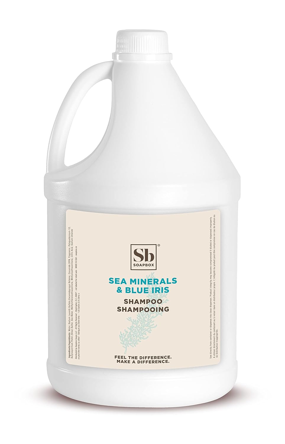 Soapbox Sea Minerals &amp; Blue Iris Champú, vegano, seguro para el...