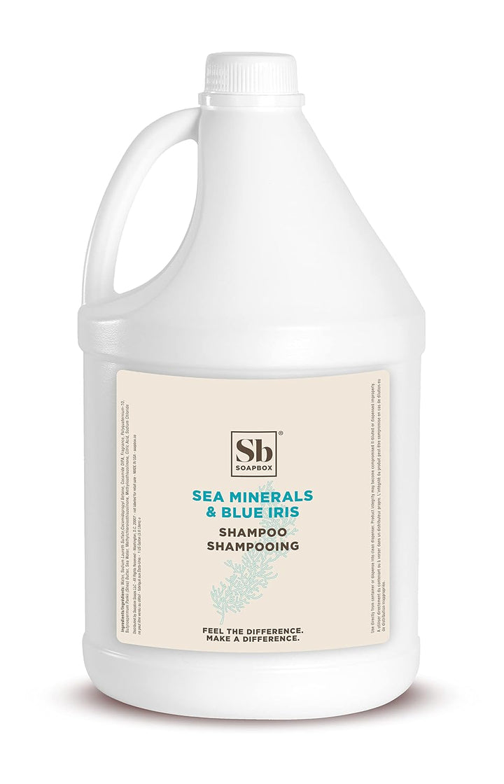 Soapbox Sea Minerals &amp; Blue Iris Champú, vegano, seguro para el...