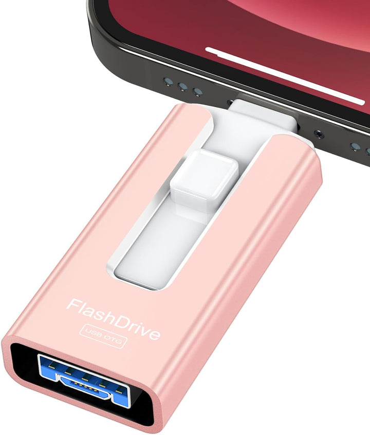 Unidad flash USB de 256 GB para teléfono y tablet, unidades USB ext...