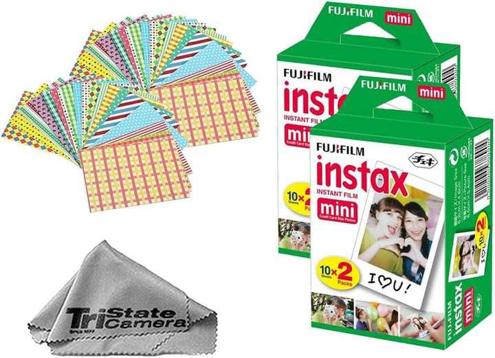 Fujifilm Película instantánea Instax Mini (40 hojas) + 40 marcos de...