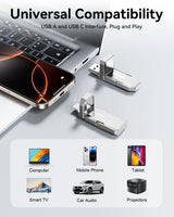 GARMESE Unidad Flash SSD USB C 512GB Hasta 450MB\/s, SSD Externo Ti...