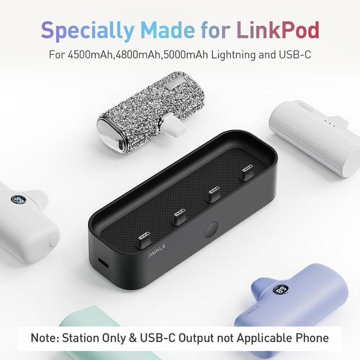 iWALK Estación de carga para cargador portátil de 4500 mAh, 4800 mA...