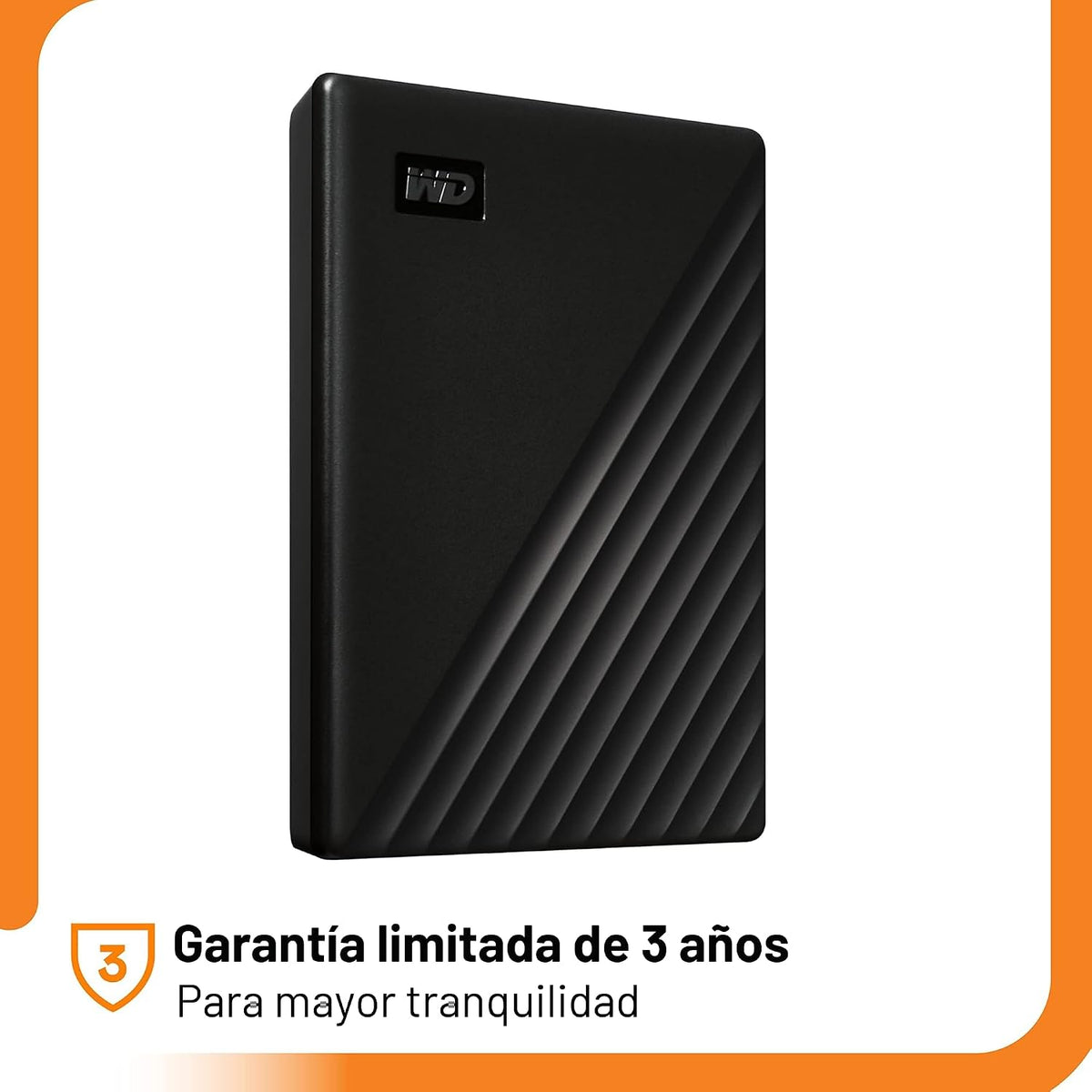 WD 6TB My Passport, Disco duro externo portátil, negro, software de...
