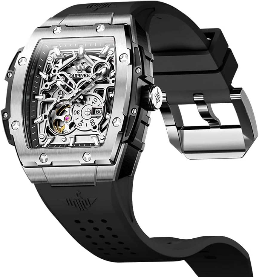 OLEVS Relojes para hombre, de cara grande, de acero inoxidable, resistente al agua, con fecha, analógicos, de cuarzo, modernos, de negocios, relojes de pulsera para hombre