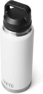YETI Rambler - Botella de 36 onzas, aislada al vacío, a prueba de fugas, de acero inoxidable con tapón para sorbos