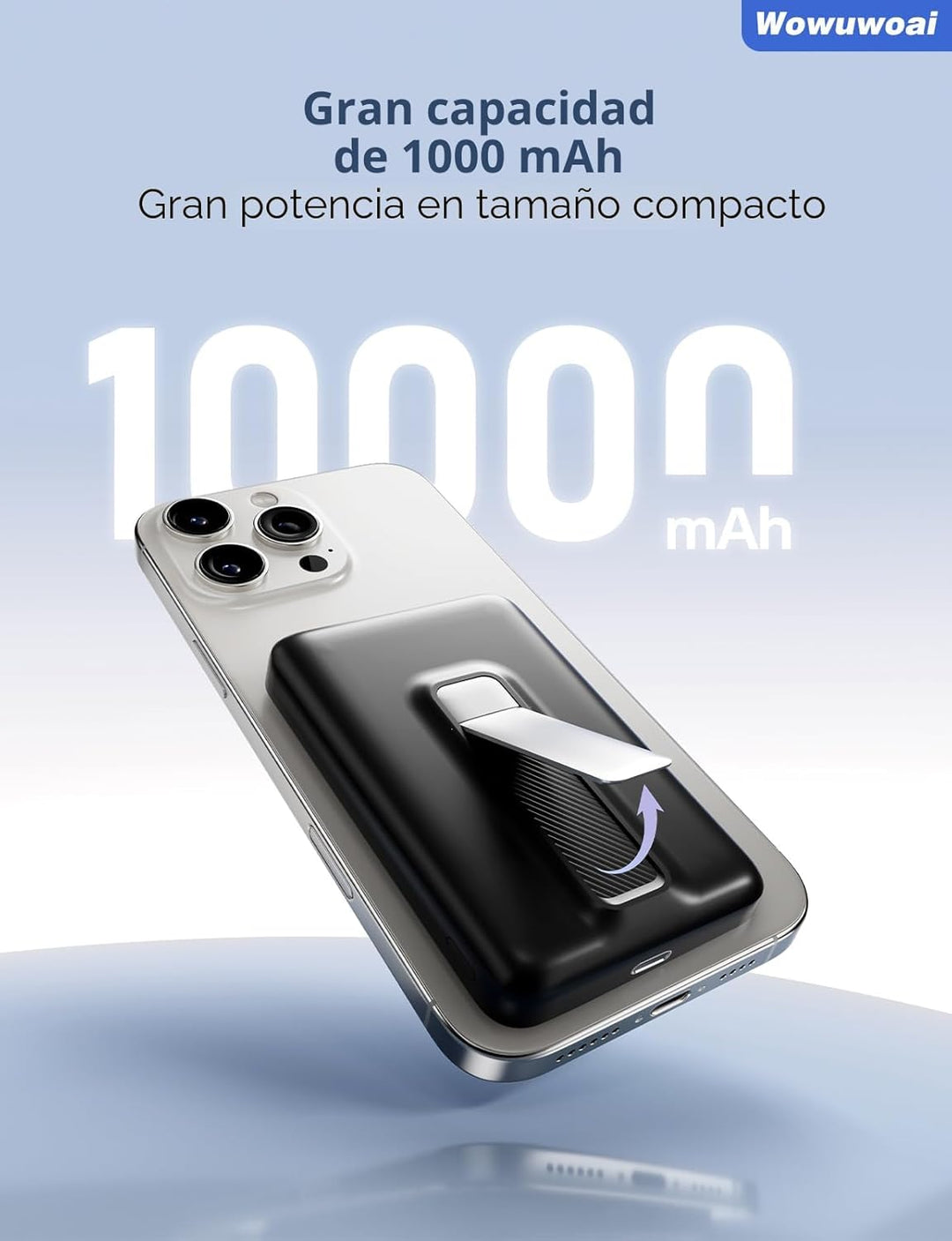 Cargador portátil Magsafe, banco de energía magnético inalámbrico d...