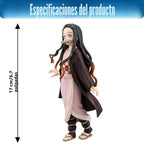 Juego de 6 figuras de anime de demonio, personajes de Slayer para fanáticos del anime y niños (postura de pie)