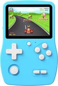 Juegos de mano de 32 bits para niños precargados 139 videojuegos, reproductor de videojuegos portátil con pantalla IPS de 3.0 pulgadas y batería recargable, mini juegos de viaje, regalos electrónicos