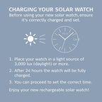 Bering Reloj para hombre de movimiento solar - Colección solar con acero inoxidable y cristal de zafiro 14440-XXX