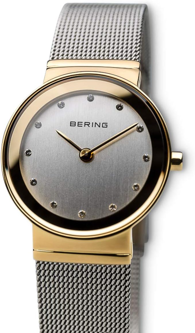 Bering Reloj Movimiento Cuarzo Mujer - Colección Clásica con Acero Inoxidable y Cristal de Zafiro 10126-XXX