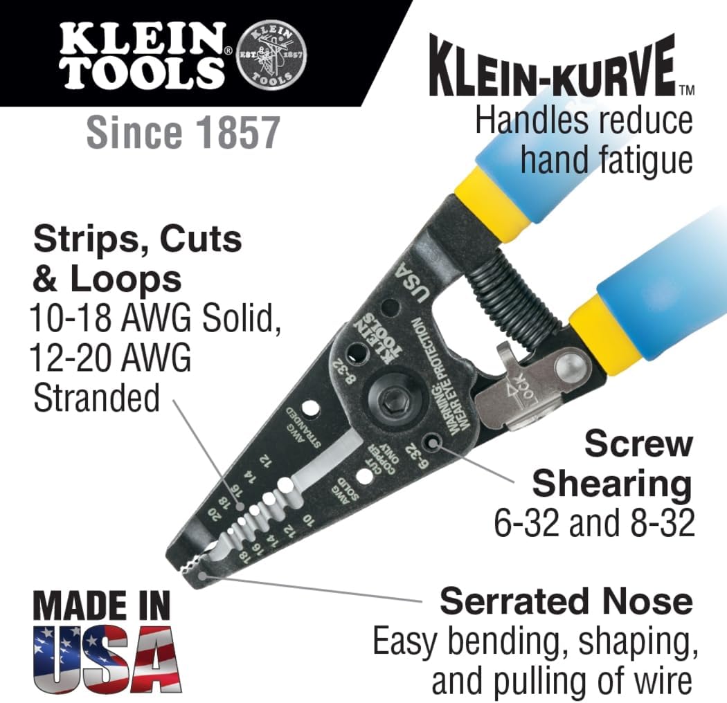 Klein Tools 80006 Kit de herramientas de recorte, fabricado en Esta...