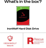 Seagate IronWolf - Disco duro interno NAS HDD de 8 TB, SATA de 3.5...