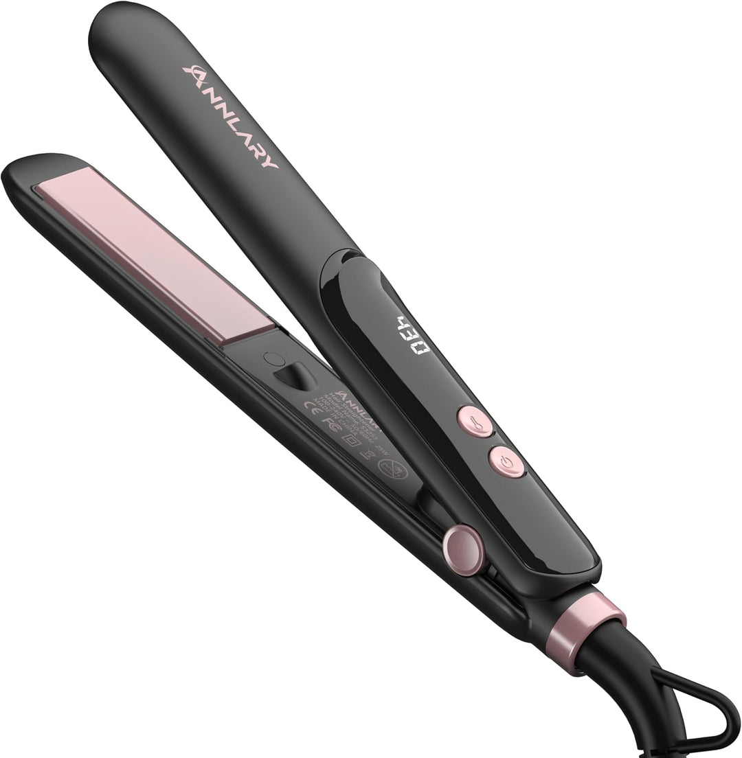 ANNLARY Mini plancha de pelo, plancha plana portátil para viajes |...