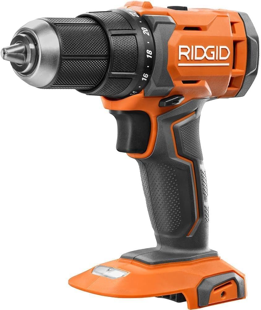 RIDGID Taladro/destornillador inalámbrico de 18 voltios de 1/2 pulgada