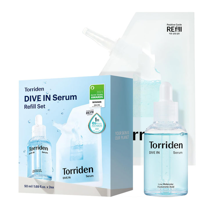Torriden Suero DIVE IN de 1.69 onzas líquidas + bolsa de repuesto d...