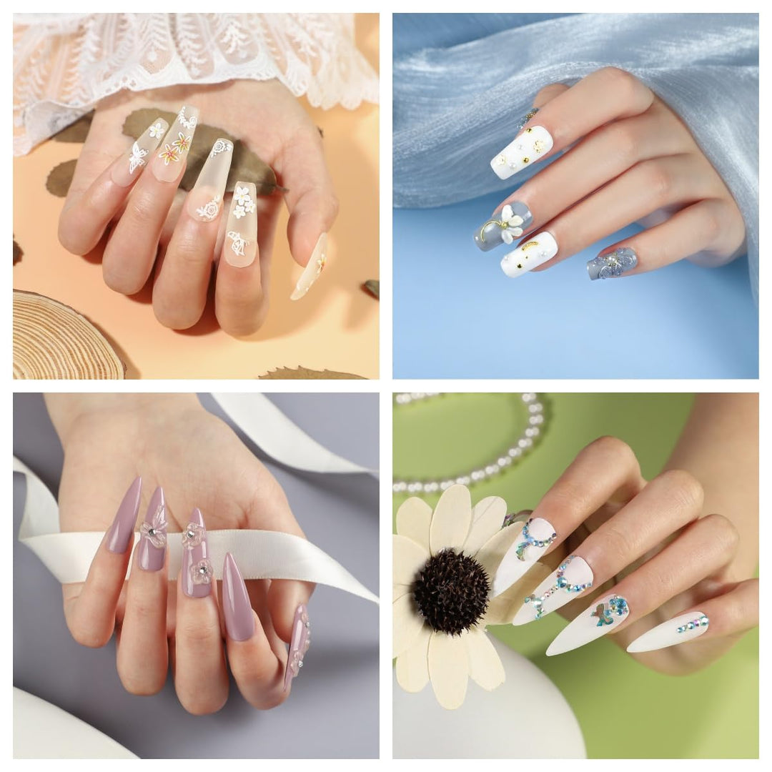 Kit de uñas acrílicas para principiantes con todo profesional, 3 pi...