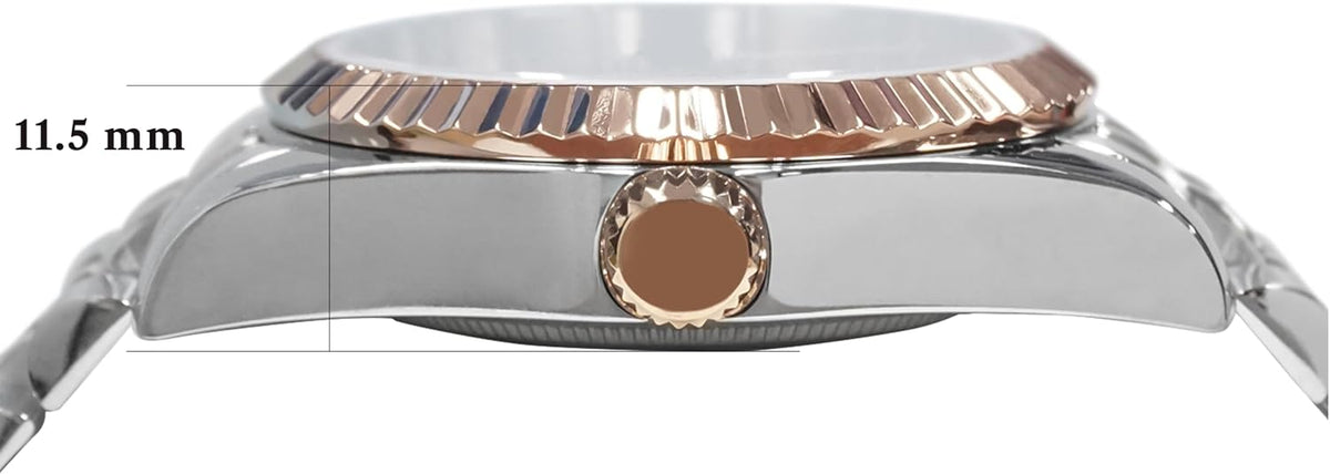Reloj clásico atemporal PASCAL Timeless Classic Diamond para mujer y hombre, cuarzo suizo