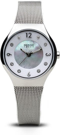 Bering Reloj Mujer Movimiento Solar - Colección Solar con Acero Inoxidable y Cristal de Zafiro 14427-XXX