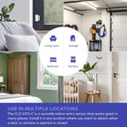 Centralite Sensor de entrada interior con batería recargable | Sensor inteligente de ventana de puerta de casa | Compatible con Zigbee 3.0 | Alarma de seguridad inalámbrica | Compatible con