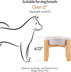 Cuenco de cerámica blanca para perros de raza pequeña y media, cuenco elevado de alimentación lenta de 6.1 pulgadas, cuenco de comida para perros de rompecabezas para comer rápido, plato de laberinto