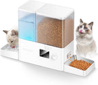 Alimentador automático para gatos y dispensador de agua, 8.5 L con