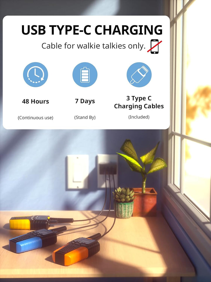 Inspireyes Walkie Talkies para niños recargables, rellenos de cesta...