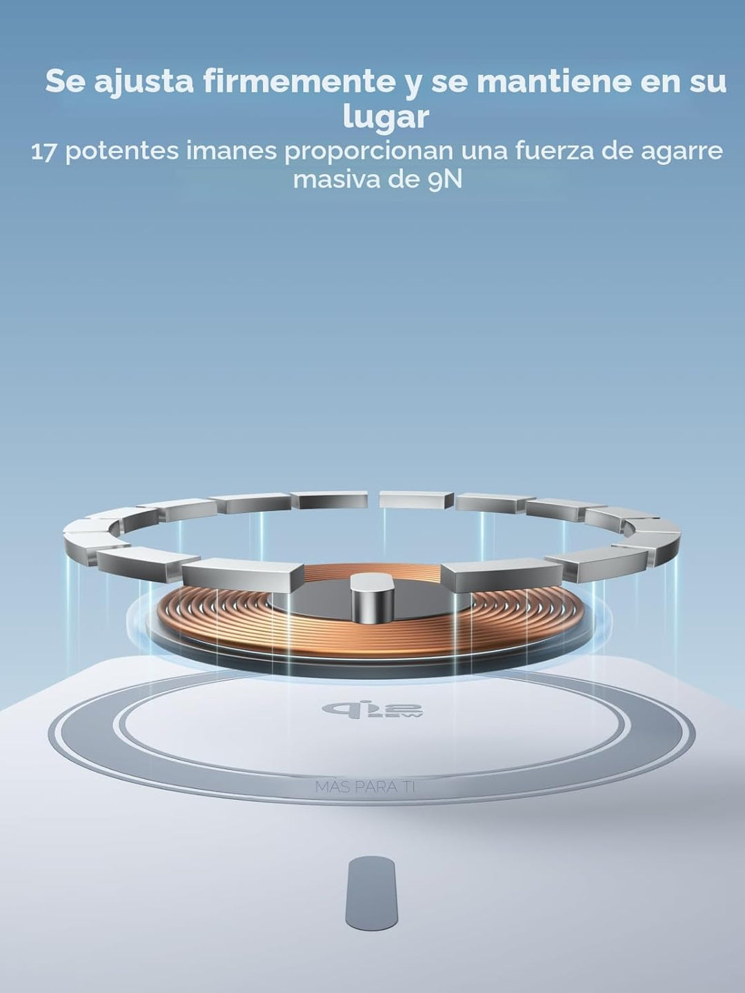 UGREEN MagFlow - Banco de energía de 10,000 mAh, carga inalámbrica...