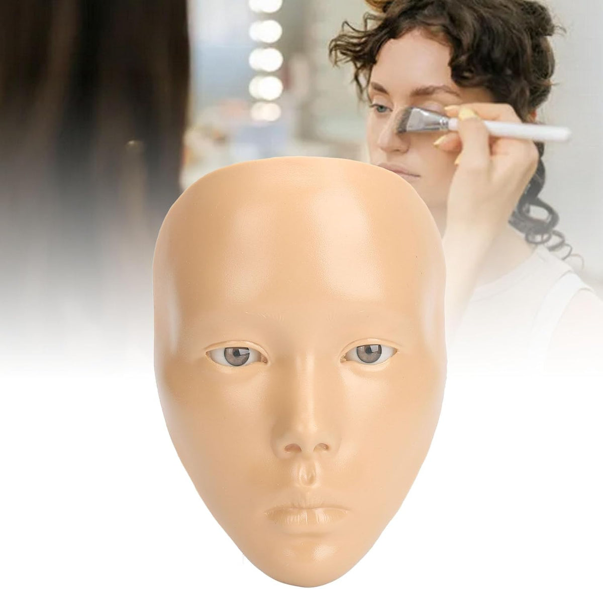 JTLB Cara de práctica de maquillaje con soporte de plástico 5D de s...