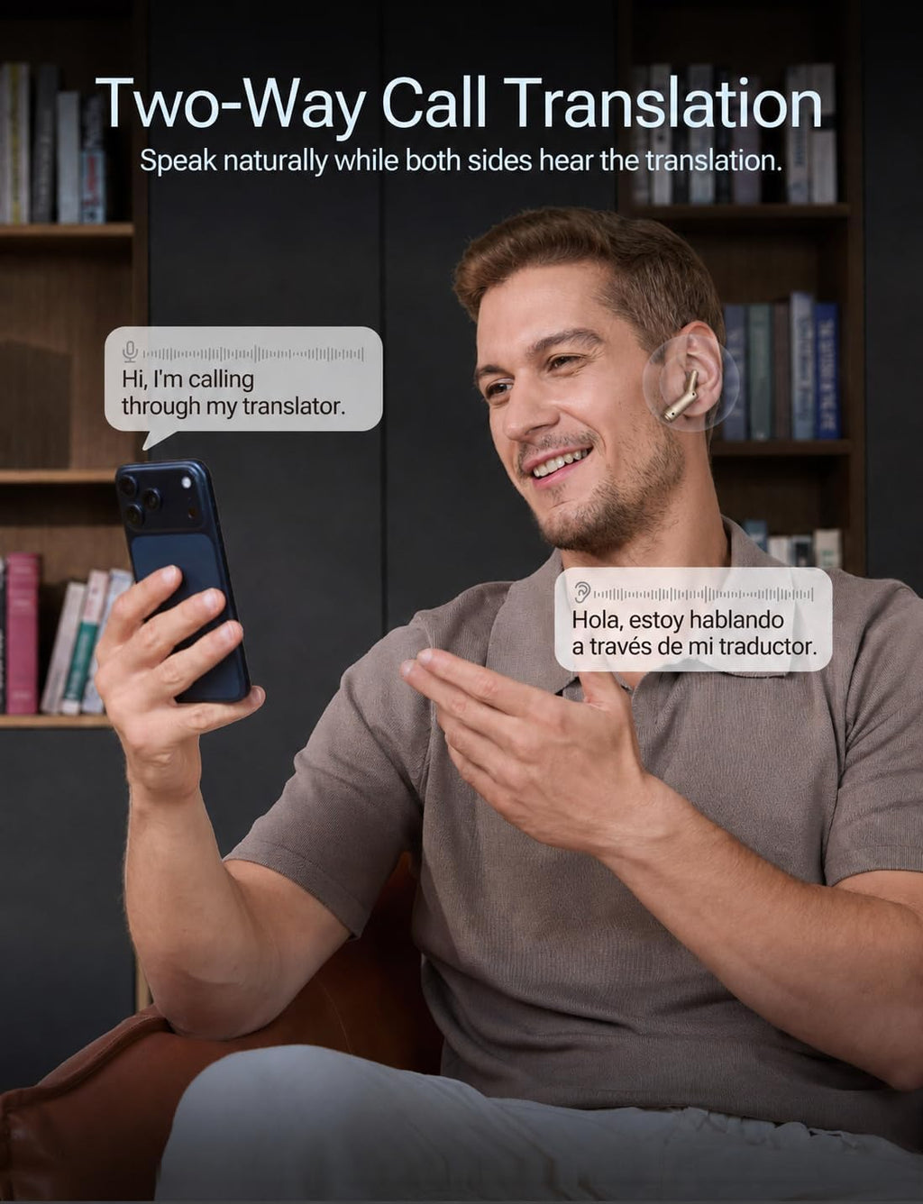 Timekettle W4 Plus Auriculares Traductores con IA, pastilla de conducción ósea