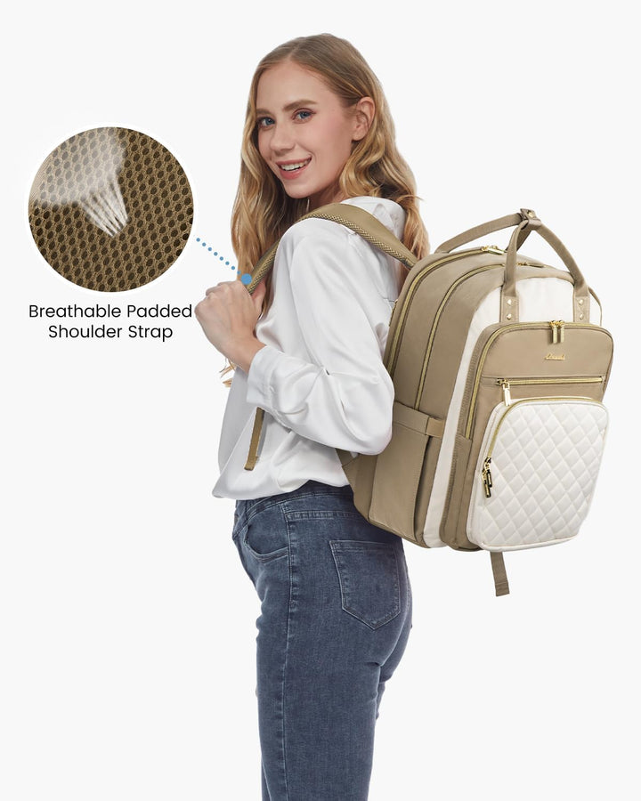LOVEVOOK Mochila para laptop para mujer con compartimento separado...