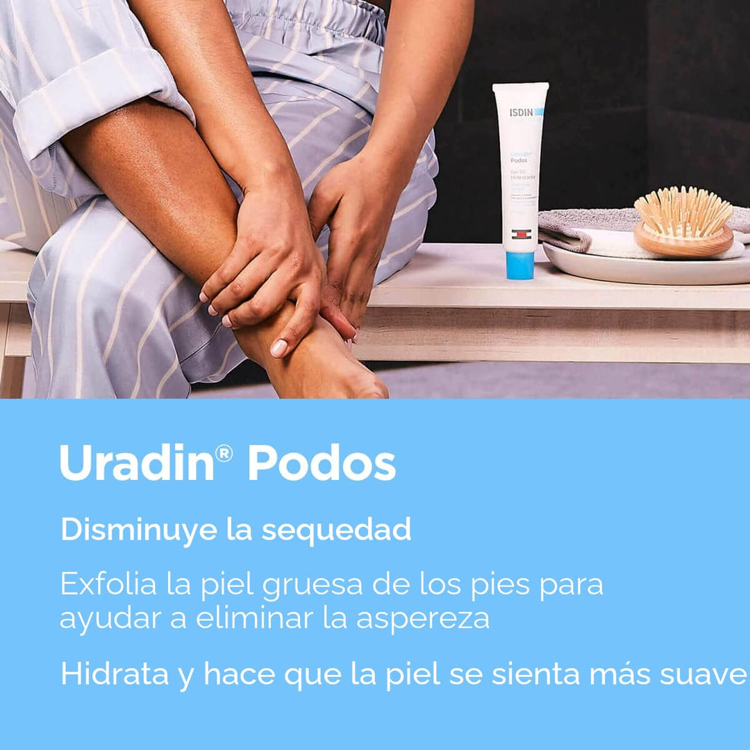 ISDIN Crema para el cuidado de pies, aceite de gel Uradin Podos, re...