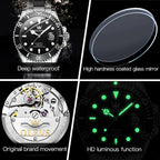 OLEVS Reloj Automático Mecánico para Hombre de Lujo, Recia Carga Automática