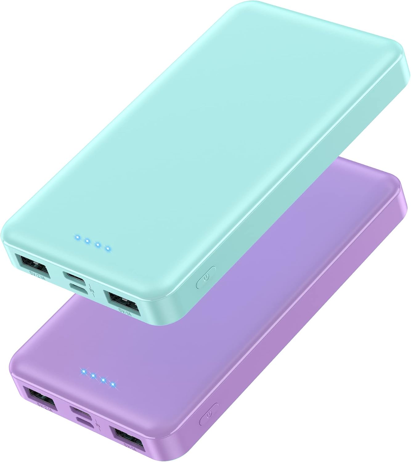 [Paquete de 2] Cargador portátil de 10000 mAh, cargador de teléfono...