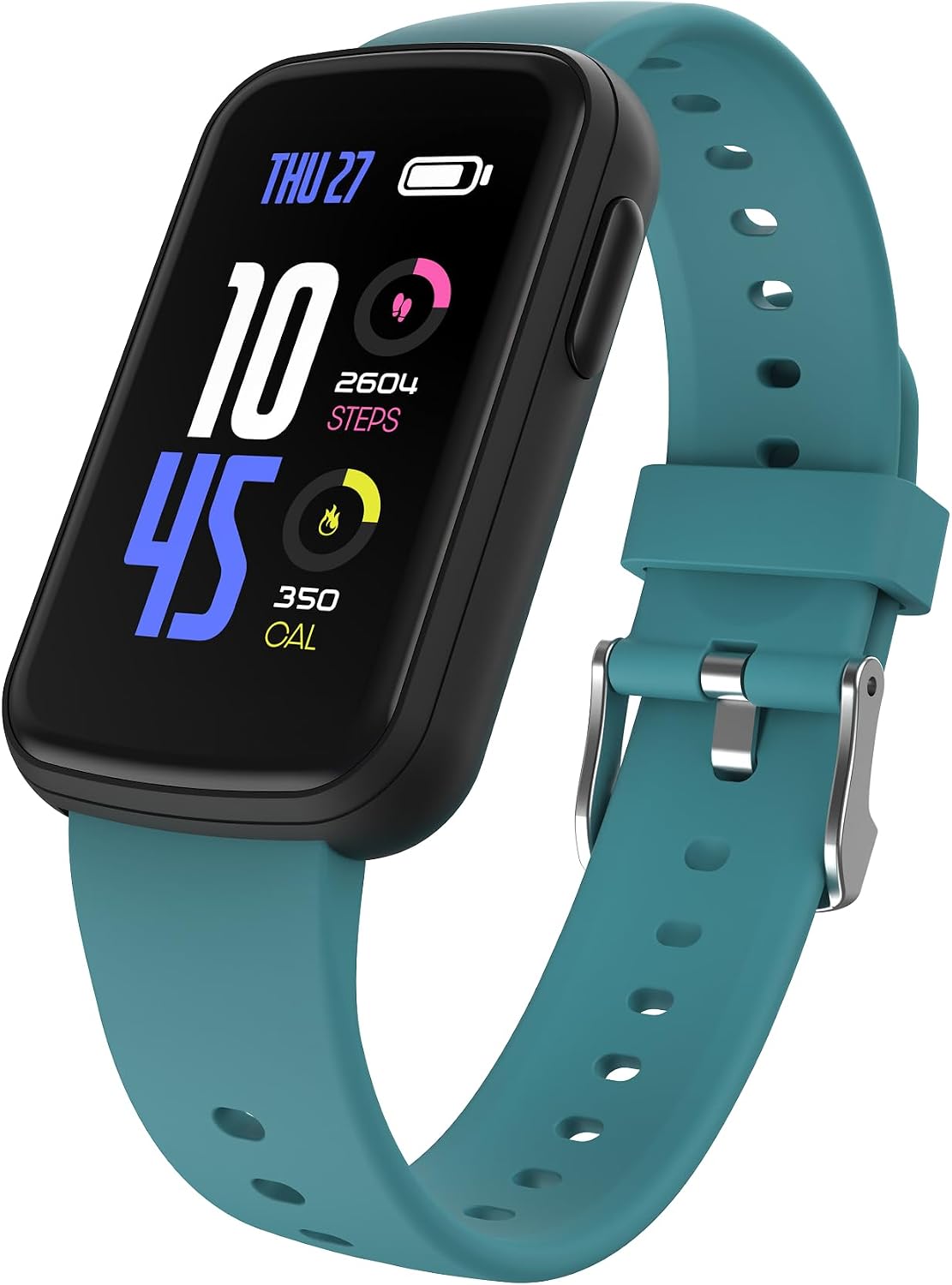 iTouch Active 5 - Reloj de seguimiento de actividad física para mujeres y hombres, monitor de frecuencia cardíaca, monitor de sueño, contador de pasos, más de 100 modos deportivos, batería de 7 días