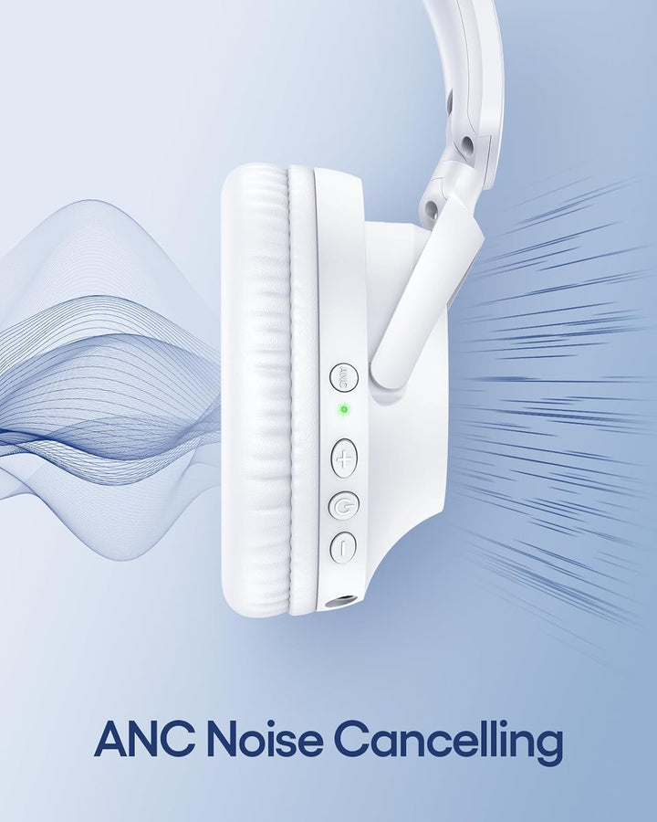 TAGRY Auriculares híbridos con cancelación activa de ruido, 100 hor...