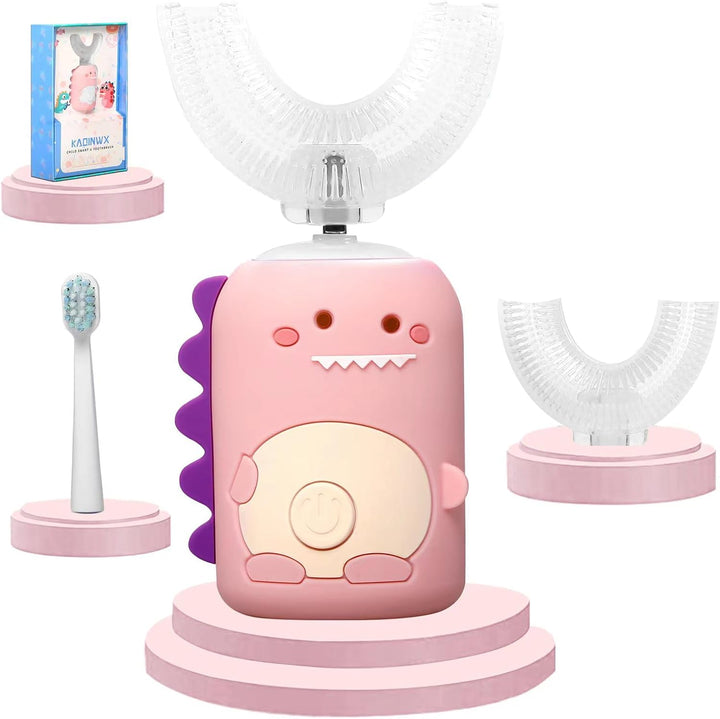 KAQINWX Cepillo de dientes eléctrico en forma de U para niños de 2...