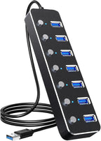 PLERAVOX, hub USB 3.0 de 7 puertos