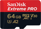SanDisk - Tarjeta microSDXC Extreme PRO de 64 GB + adaptador SD + R...