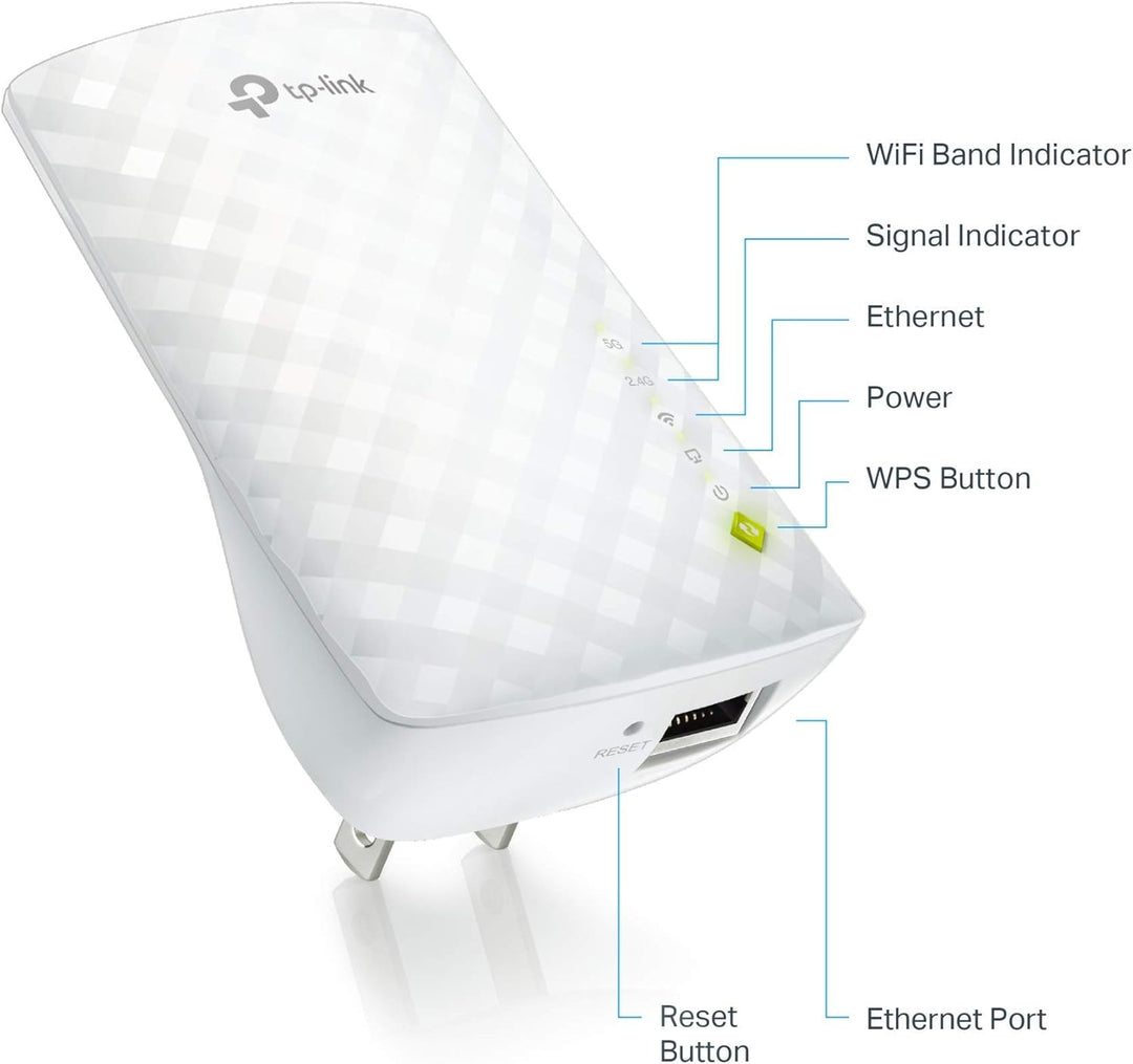 TP-Link Extensor de alcance WiFi AC750 Control de