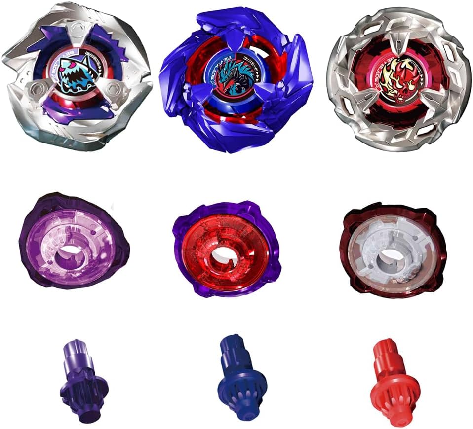 X Batallando Tótems Giratorios, Set de 12 Tops de Batalla Gyro, Estadio de Batalla Burst, Lanzadores de Dos Vías y Agarre de Inicio, Grandes Regalos para Niños de 8 10 12 años