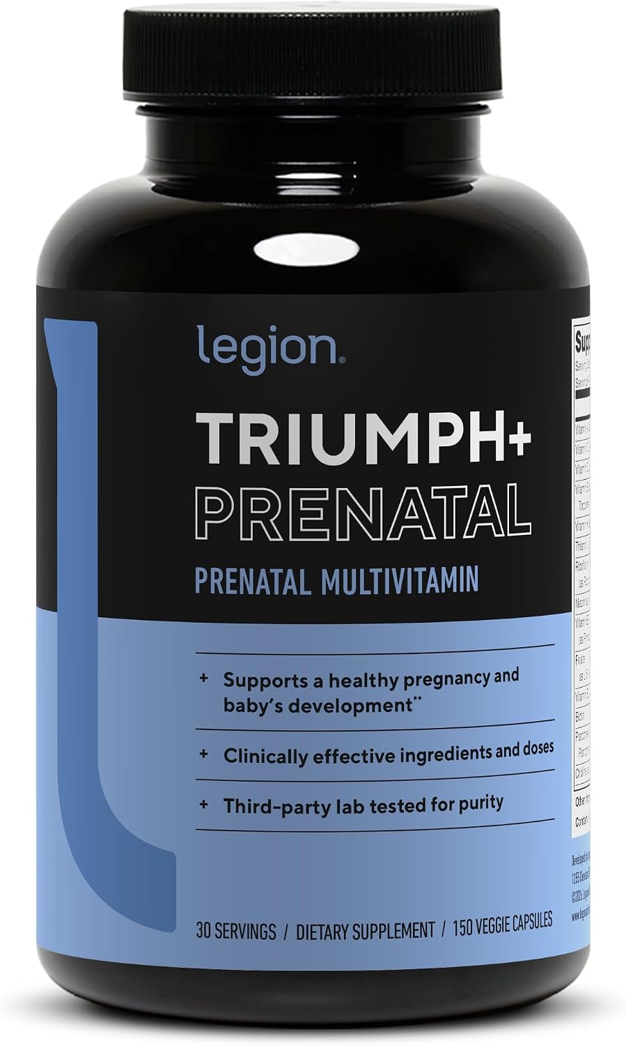LEGION Triumph - Suplemento multivitamínico prenatal para deportes...