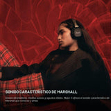 Marshall Major V - Auriculares inalámbricos con Bluetooth para llev...