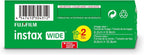Fujifilm Instax Wide Instant Film Twin Pack con paño de microfibra Sunshine Photo, 6 Pack-120 Sheets