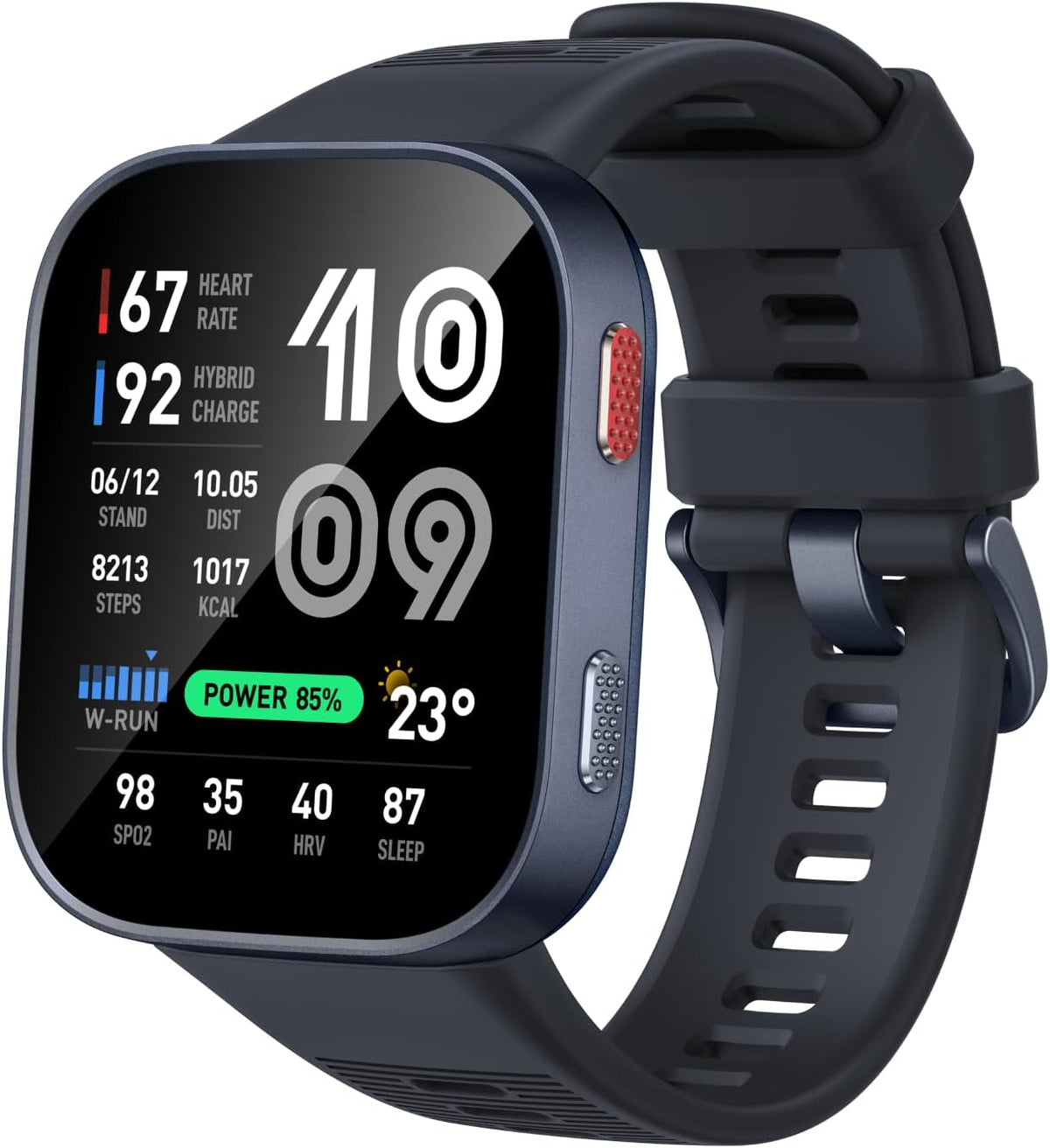 Amazfit Reloj inteligente Bip Max, pantalla AMOLED de 2.07", GPS, iOS