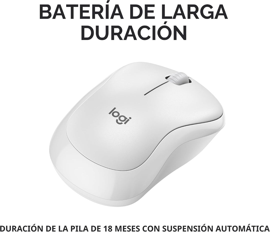 Logitech M240 - Ratón Bluetooth silencioso, inalámbrico, compacto,...