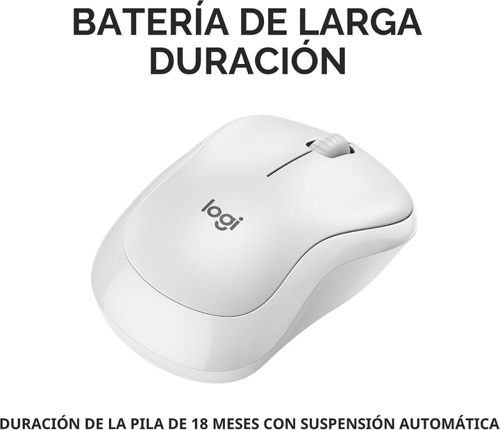 Logitech M240 - Ratón Bluetooth silencioso, inalámbrico, compacto,...
