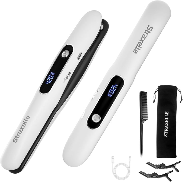 Mini alisadores y rizadores de cabello inalámbricos, alisadores de...